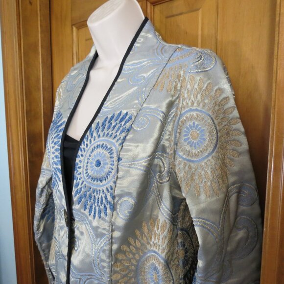 Irresistible Reversibles Blue & Gold Jacket/Blazer Size S/M - Picture 4 of 15
